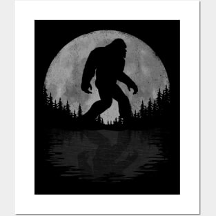 Bigfoot Moon Posters and Art